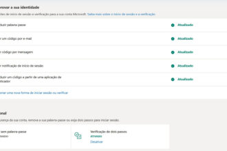 Conta Microsoft Segurança