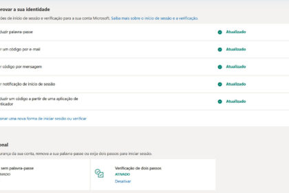 Conta Microsoft Segurança