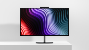 HP OmniStudio X 27 inch AiO Desktop Next Gen AI PC_EclipseGrey_Hero_NeoLED