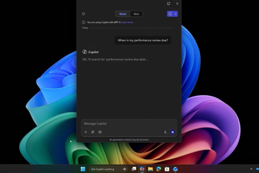Copilot Barra de Tarefas