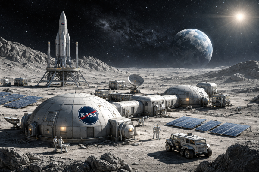 ©PCGuia / Imagem criada com IA | NASA Lua