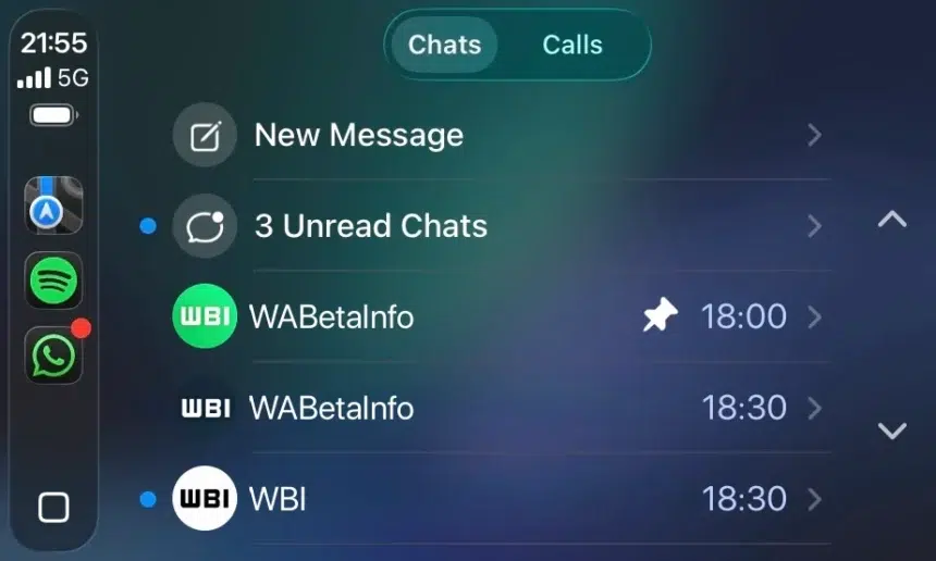 ©WABetaInfo | WhatsApp CarPlay