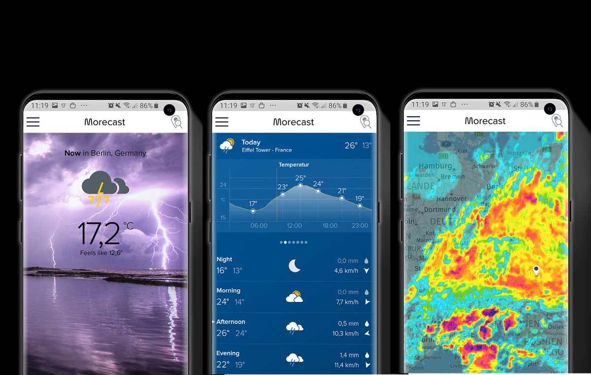 Morecast app