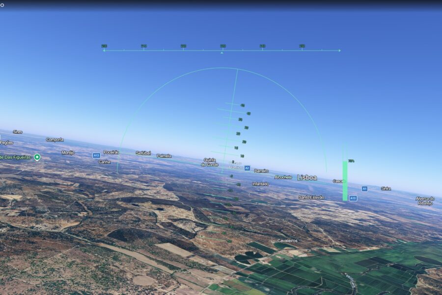 Simulador de voo Google Earth