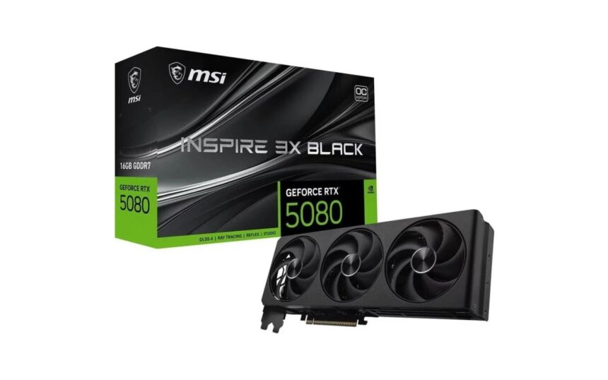 MSI RTX 5080 INSPIRE 3X BLACK