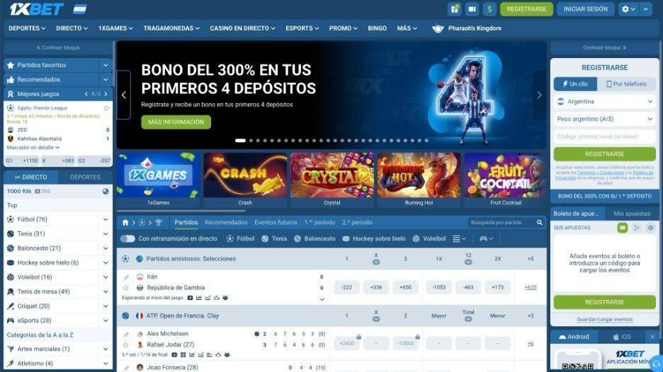 Homepage of a blue betting site showing navigation bar, left sports panel, central promotional banner, and right registration panel.
