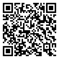 Black and white QR code to be scanned with a smartphone to open a link or information.