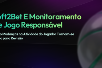 Banner apresentando o título: Soft2Bet e Monitoramento de Jogo Responsável, com subtítulo sobre mudanças na atividade do jogador para revisão.