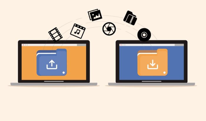 Partilhe ficheiros grandes